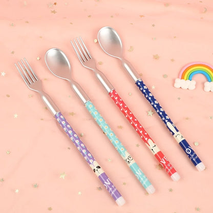 Cute Spoon & Fork Shape Mechanical Pencil (Set of 2)
