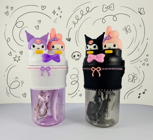 Sanrio Kuromi & My Melody Dual-Mouth Water Bottle – 700ml