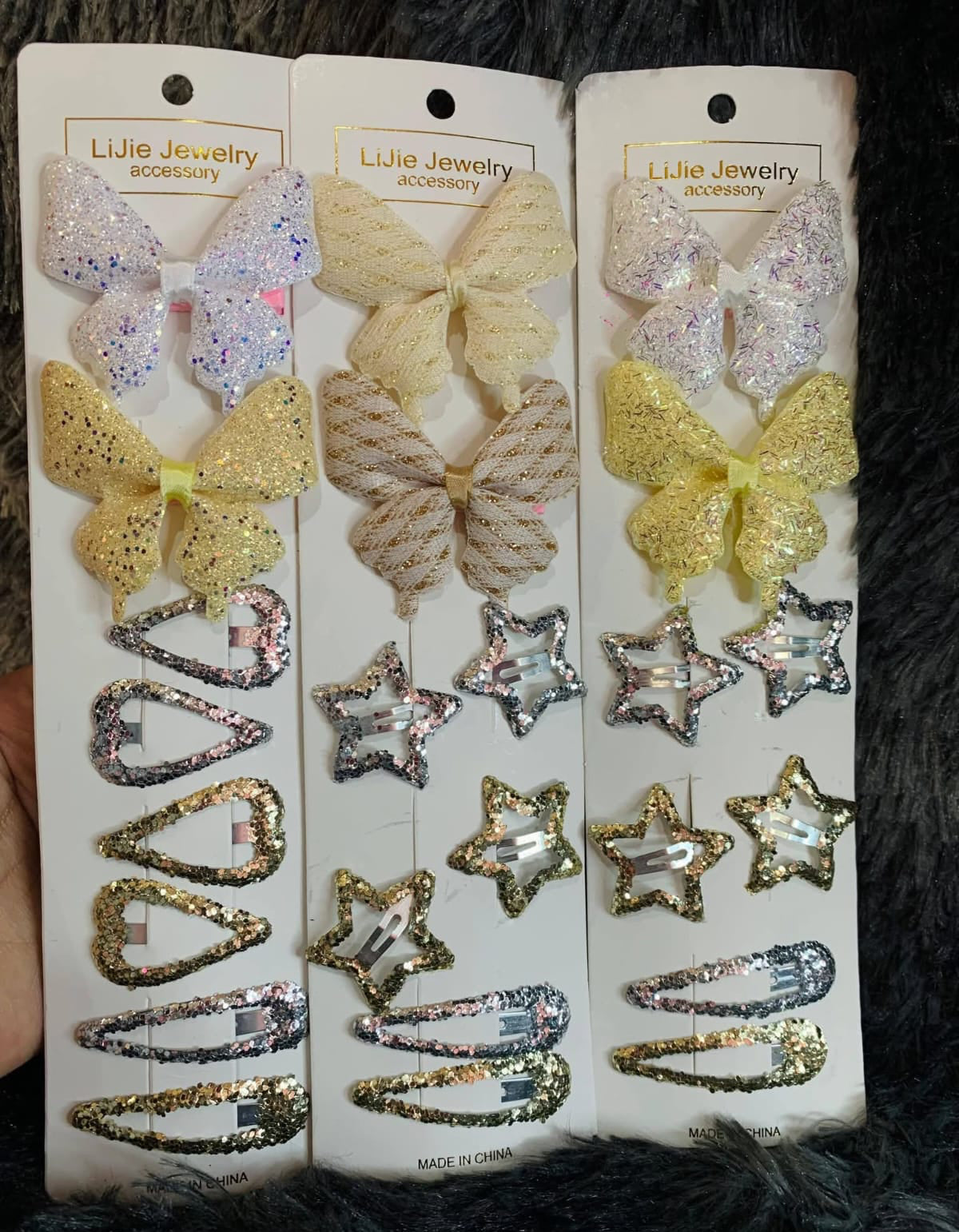 Butterfly Star Clips Set