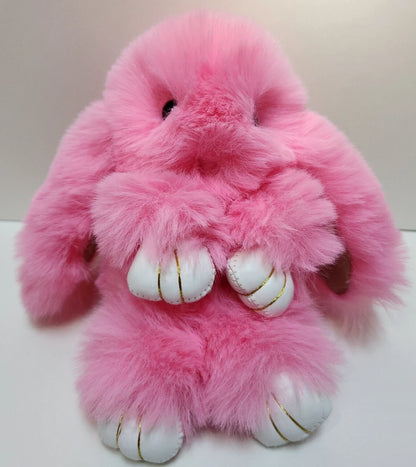 Furry Bunny Bag Hanging Keychain – Cute Plush