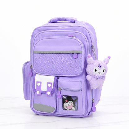 Kawaii School Bag With Hanging Stuff Toy