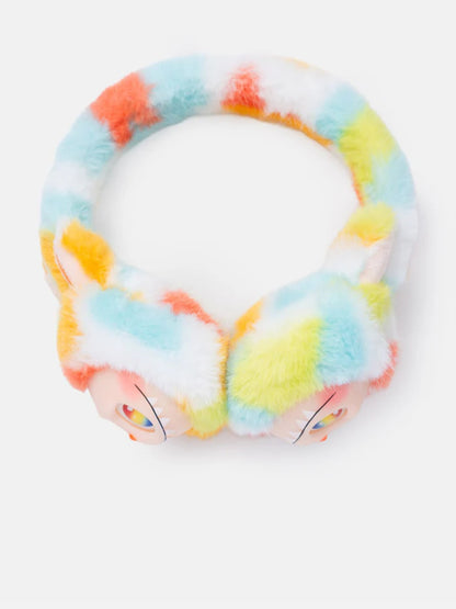 Labubu Plush Ear Muffs with Silicon Face – Cute Winter Ear Warmers for Kids