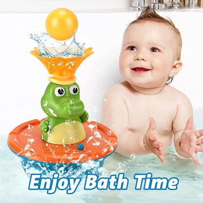 Water Spraying Fountain Crocodile Bath Toy