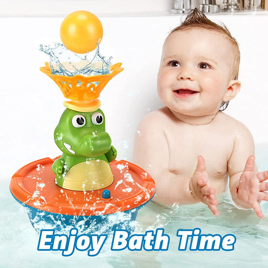 Water Spraying Fountain Crocodile Bath Toy