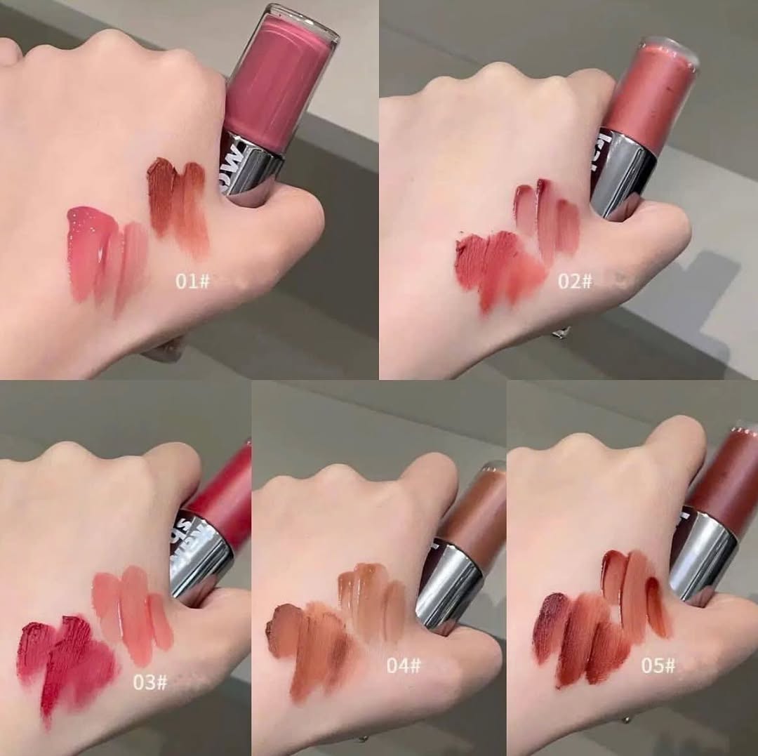 Korean Double-Headed Lip Gloss & Matte Liquid Lipstick Set