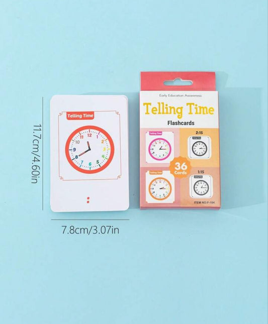 Telling Time Early Education Flash Cards