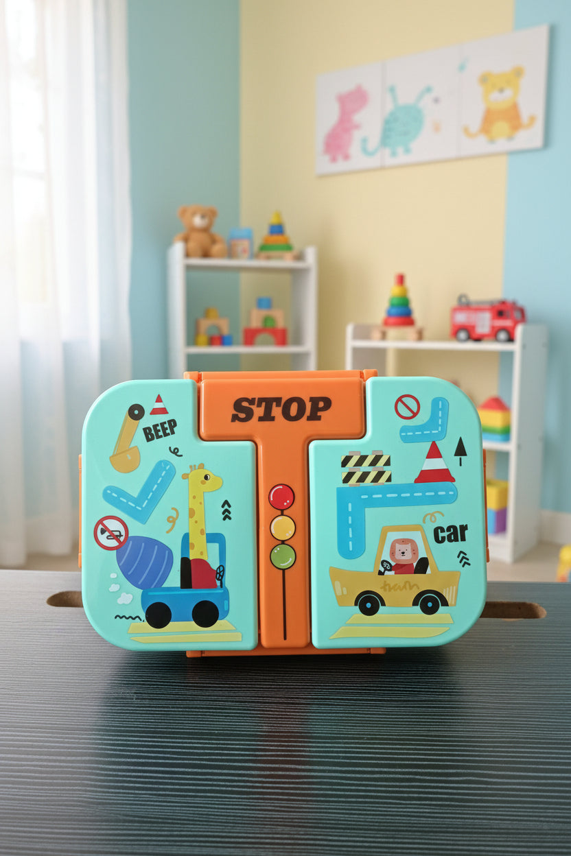 Puzzle Kawaii Bento Lunchbox For Kids School | Mermaid Spaceship Car