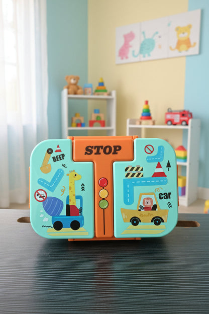 Puzzle Kawaii Bento Lunchbox For Kids School | Mermaid Spaceship Car