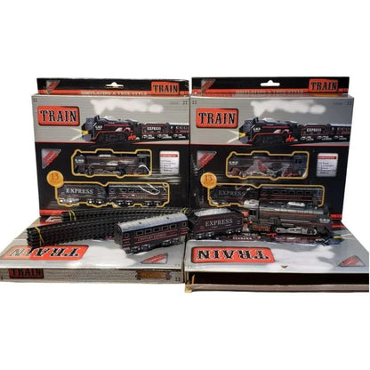 13 Pcs Batter Operated Train Track With Lights | Box Packing