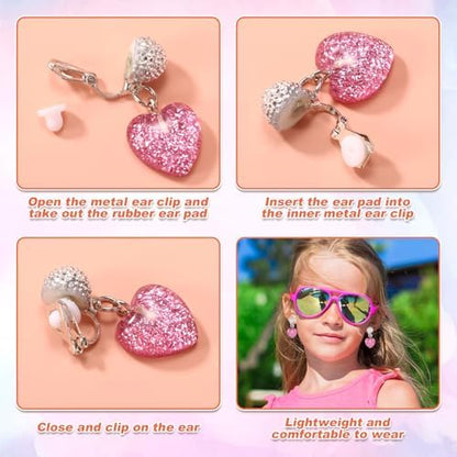 Unicorn Clip On Earings For Little Girls