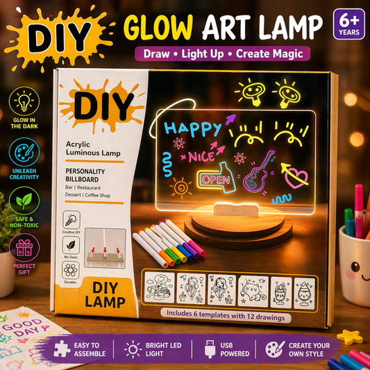 3D Magic Drawing Board With Lights | Markers