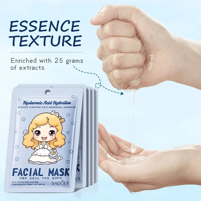 Princess-Themed Facial Masks – Cute & Effective Skincare Collection(Set Of 3)