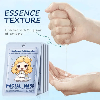 Princess-Themed Facial Masks – Cute & Effective Skincare Collection(Set Of 3)