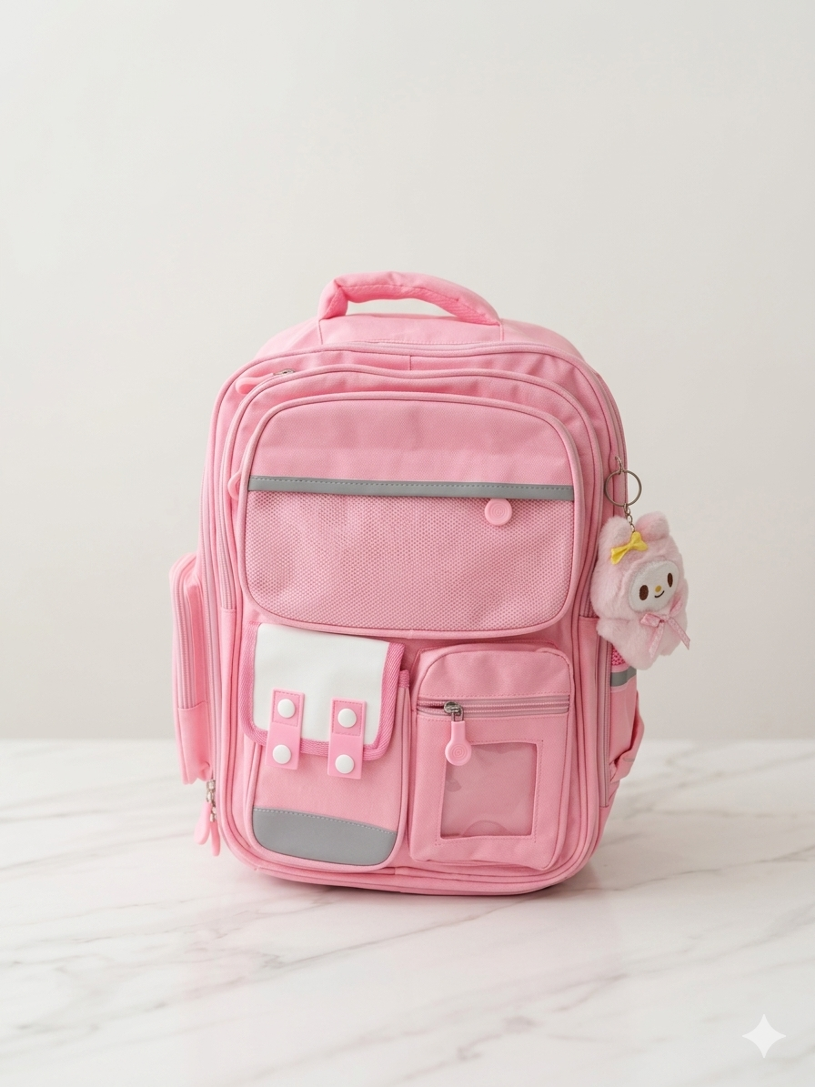 Kawaii School Bag With Hanging