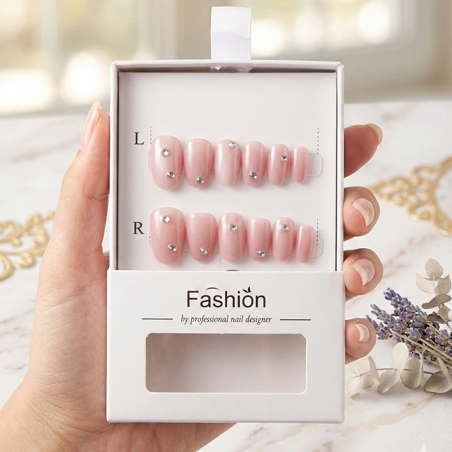 Cat Eye Realistic Barbie Nails With Accessories