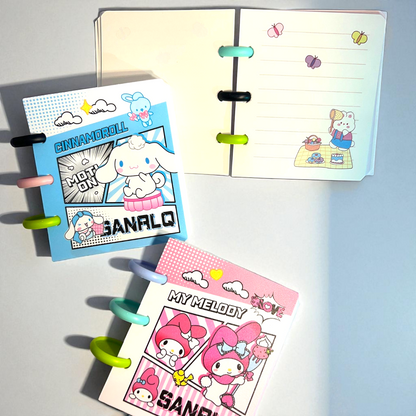 Sanrio Colorful Mini Spiral Diary