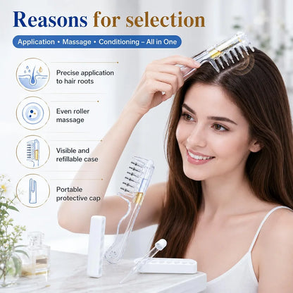 Hair Scalp Oil Application Comb – Scalp Massager & Hair Oil Applicator