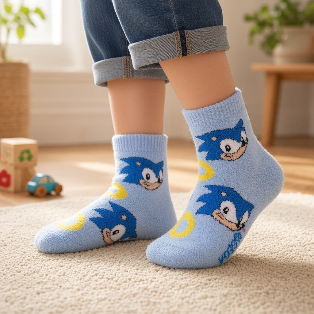 Sonic Velvet Socks (2 to 5 years)