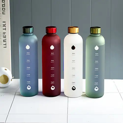 1000ml Motivational Water Bottle with Time Markers