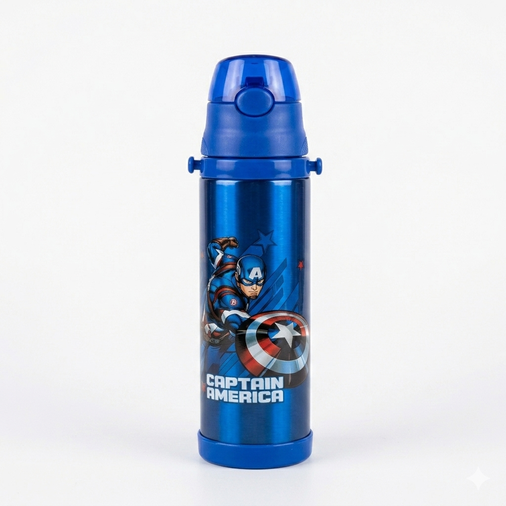 Captain America Kids Stainless Steel Water Bottle