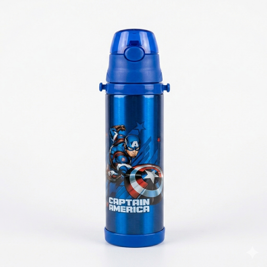 Captain America Kids Stainless Steel Water Bottle