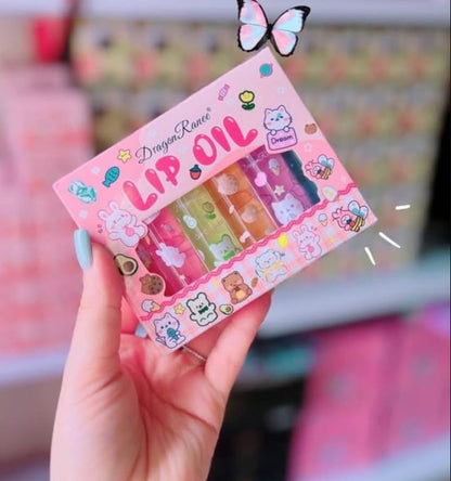 Dragon Ranee Fruit Bear Roll-On Lip Oil Pack of 6