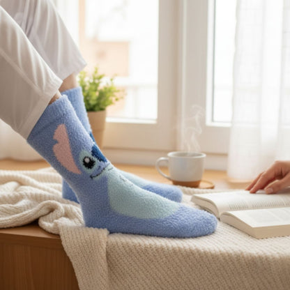 Disney Stitch Lilo Warm Velvet Socks