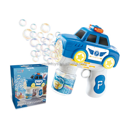 Police Car Bubble Gun With Solution