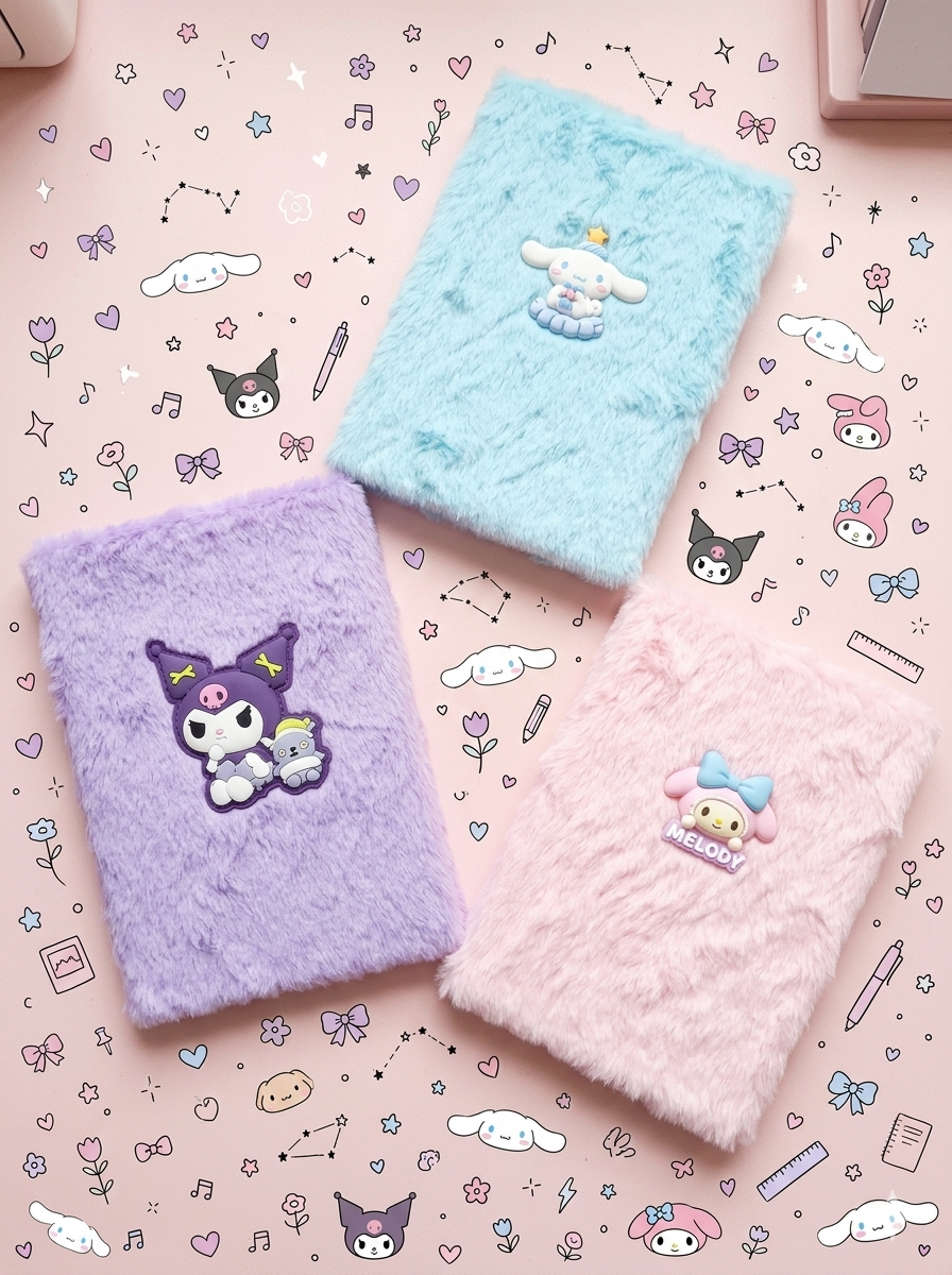 Sanrio 3D Plush Note Book