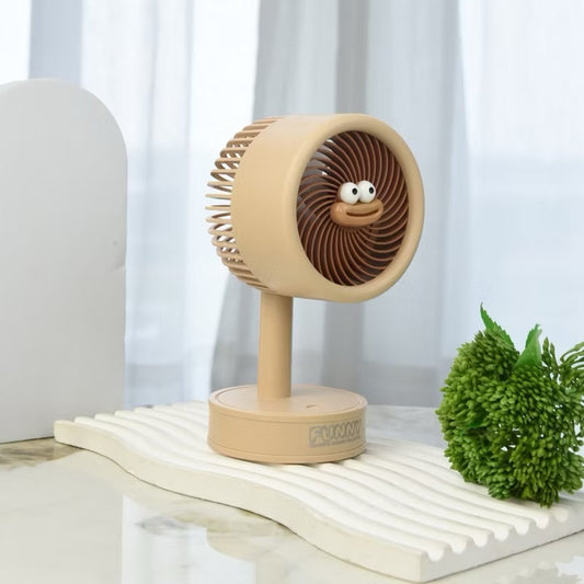 FUNNY Mini Desktop Fans – Cute, Compact & Functional