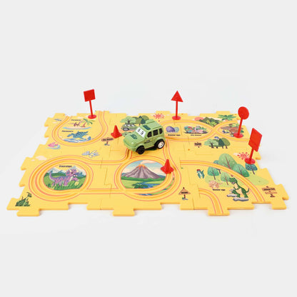 Rail Car Puzzle Track Set