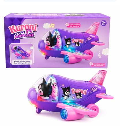 Sanrio Kuromi Aeroplane With Lights And Music