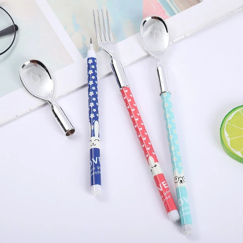 Cute Spoon & Fork Shape Mechanical Pencil (Set of 2)