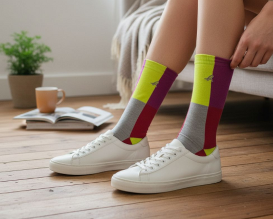 Colorful Premium Cotton Socks – For Kids (8+ Years) to Adults