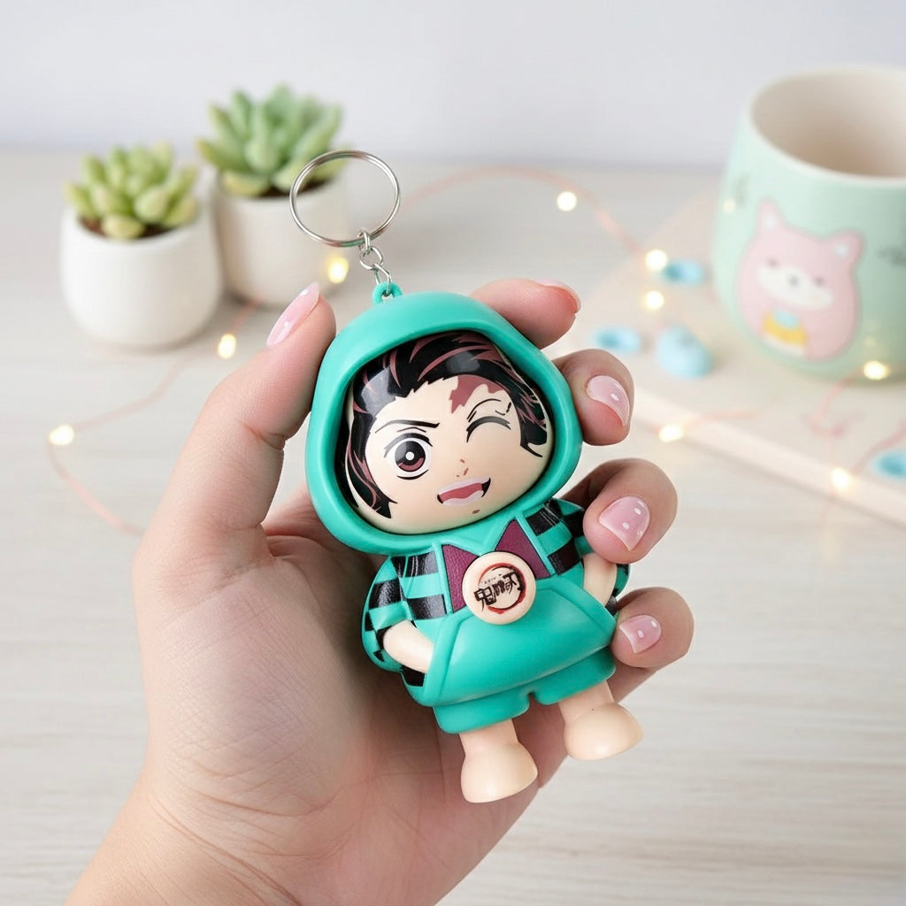 Mood Swings Face Changing Key Chain