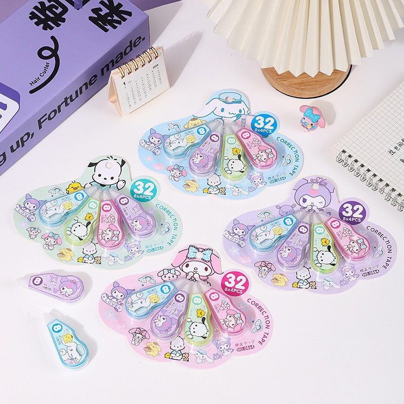 Sanrio Set Of 4 Correction Tapes