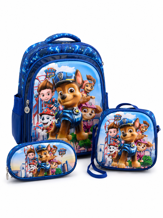 Paw Petrol 3 Pc School Bag