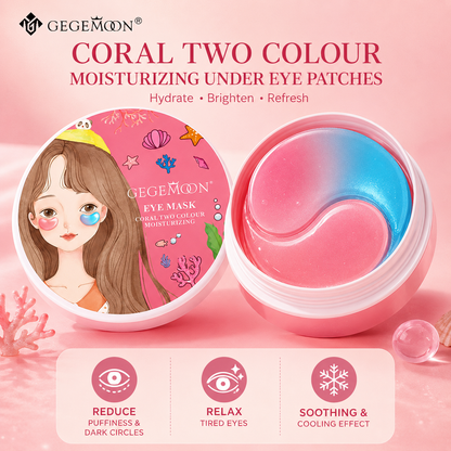 Gegemoon Coral 60 PCs Korean Moisturising Under Eye Mask Patch