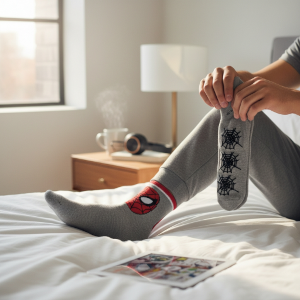Spiderman Marvel Anti Slip Socks
