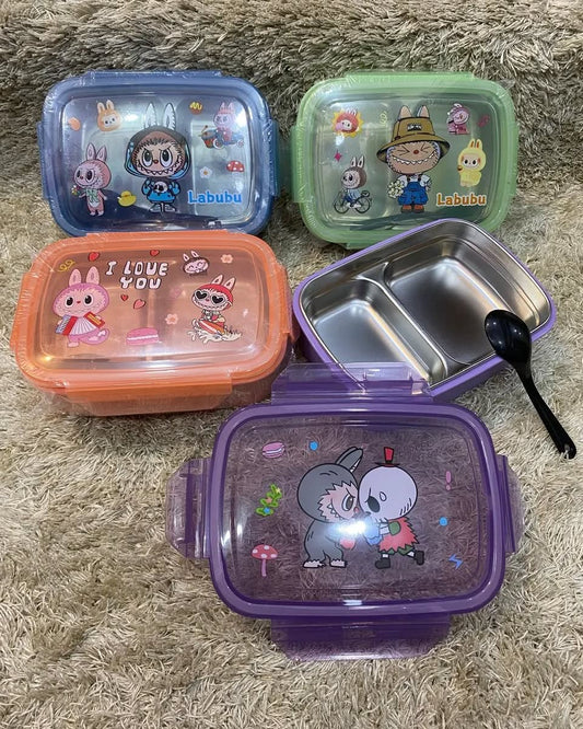 Labubu Steel Insulated Lunch Box For kids