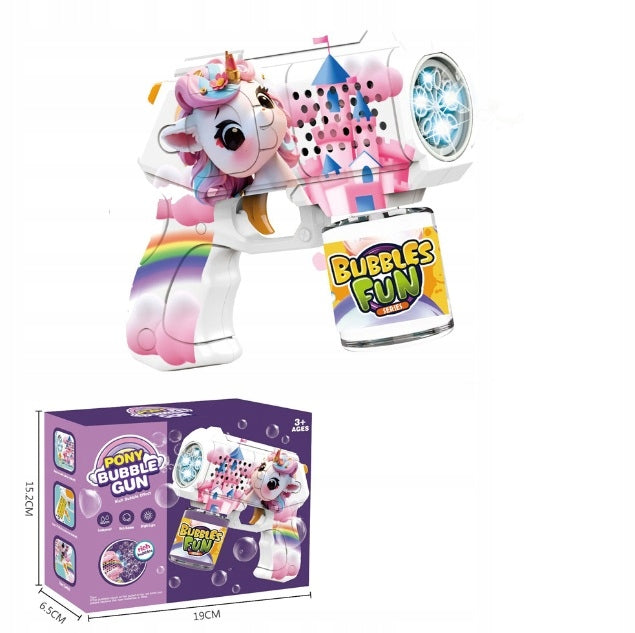 Pony Bubble Gun With Lights