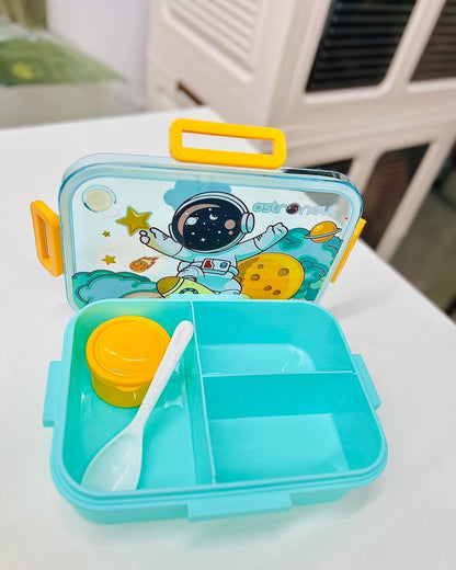 Big Size Cartoon Lunch Box With Sauce Box