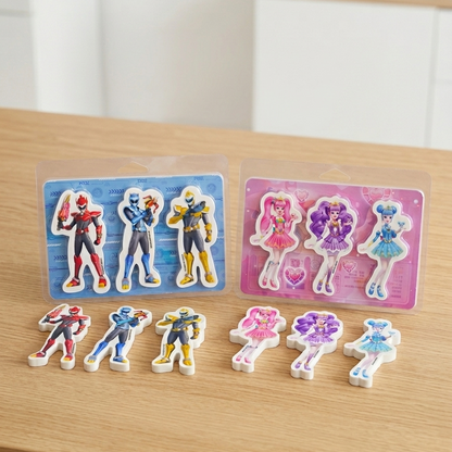 Epic Heroes & Magical Princesses Giant Pencil Eraser Sets