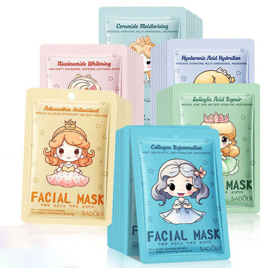 Princess-Themed Facial Masks – Cute & Effective Skincare Collection(Set Of 3)