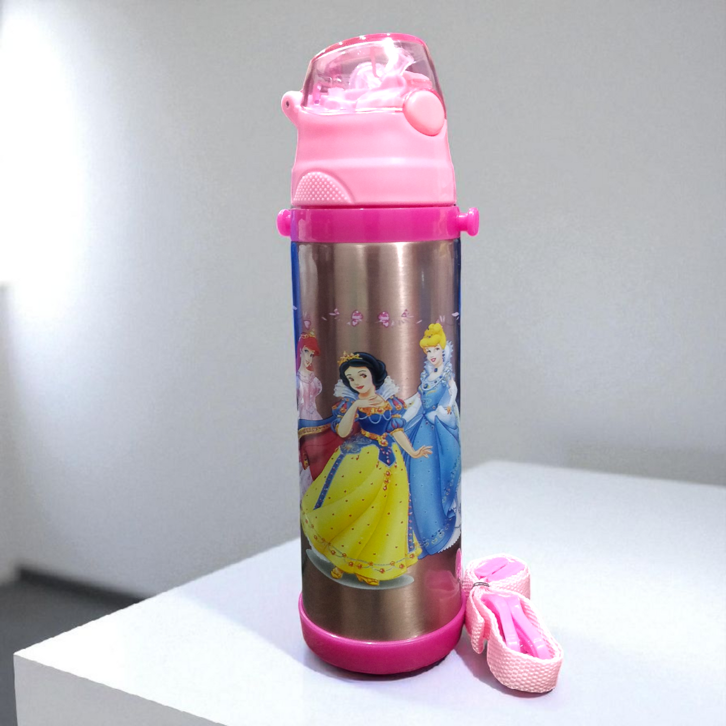 Disney Princess Stainless Steel Straw Water Bottle