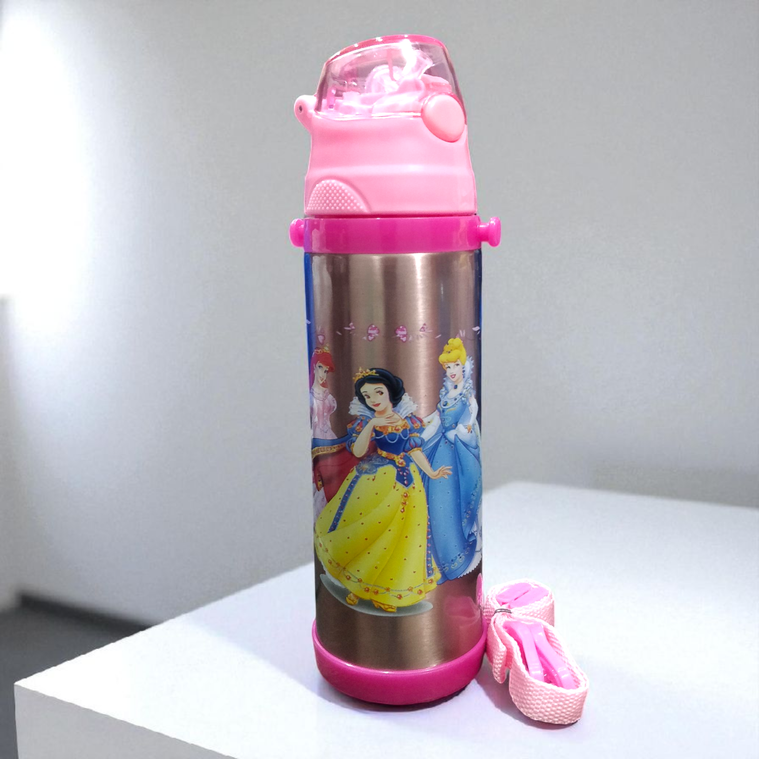Disney Princess Stainless Steel Straw Water Bottle
