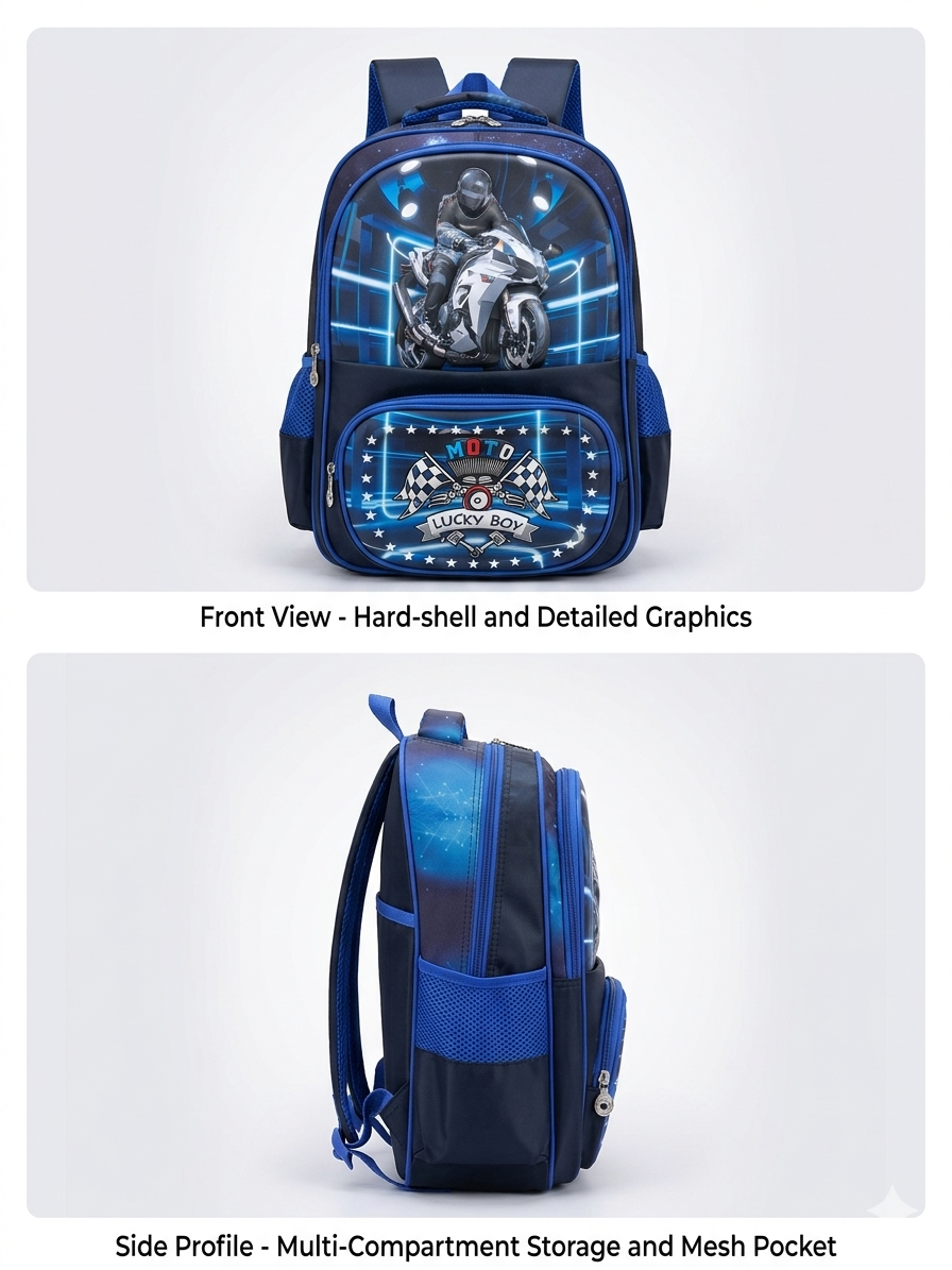 Lucky Boy Bike School Bag