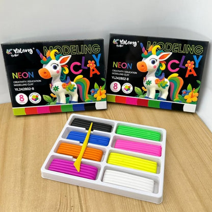 Unicorn Neon 8 Colors Modelling Clay