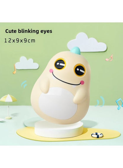 Dino Roly Poly Tumbler Toy – Blinking Eyes & Fun Sounds