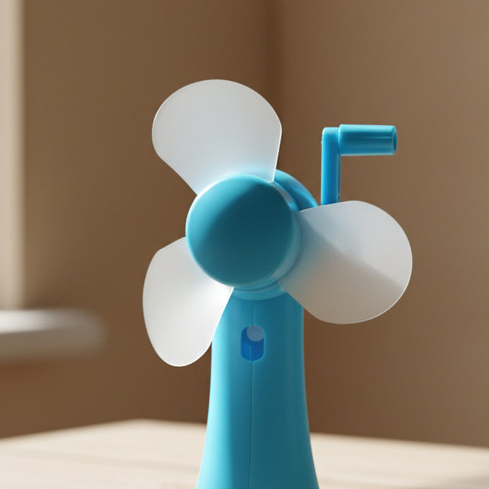 2-in-1 Manual Hand Fan With Water Spray